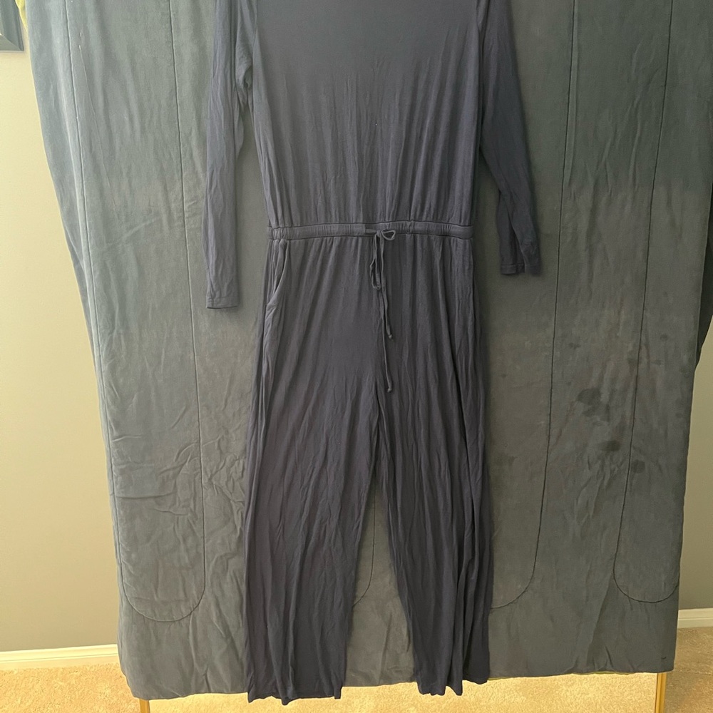 Navy Long Sleeve Jumpsuit